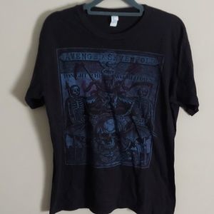 Black "Avenged Sevenfold" band tee size S